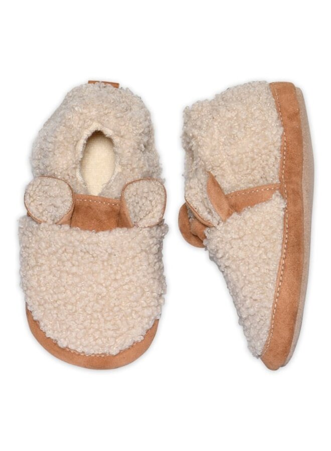 Fuzzy teddy slippers | 3173