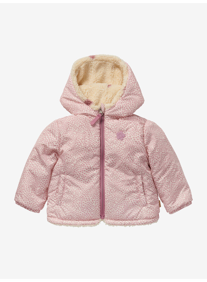 Girls Jacket Maplegrove reversible allover print
