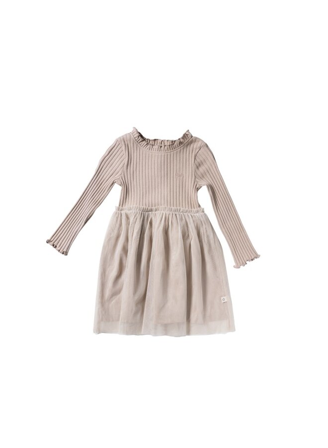 Rib Knit | Tule Dress