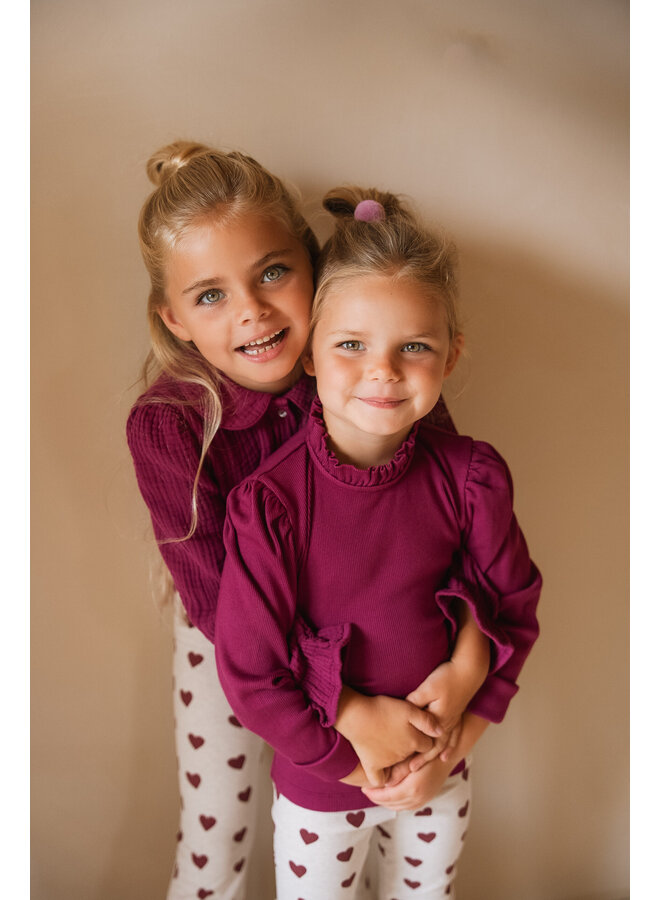 Faye blouse berry mousseline