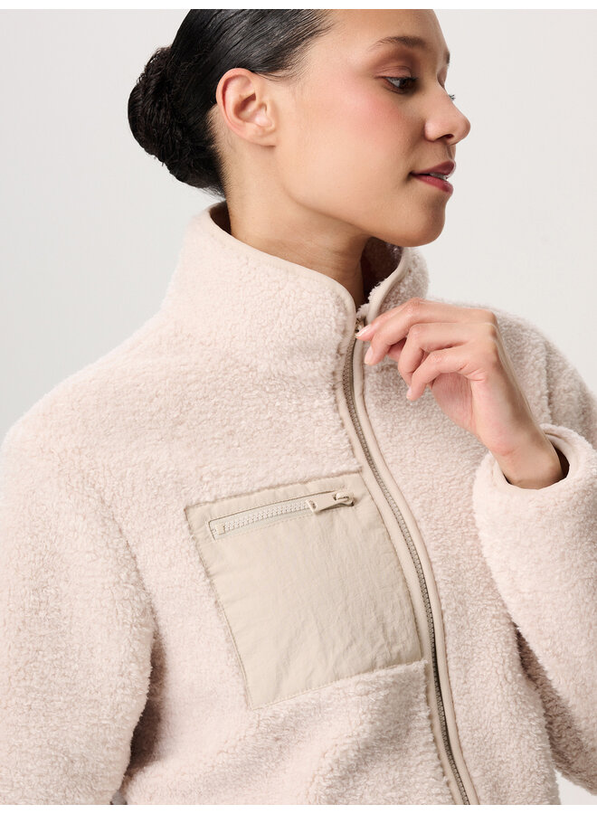 Fakse teddy Cardigan l. sleeve