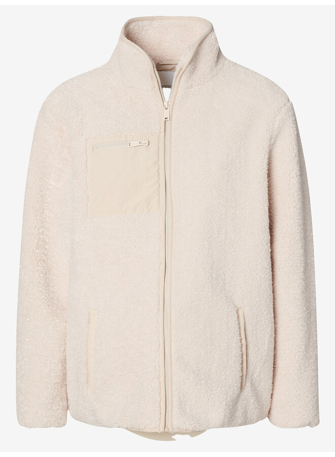 Fakse teddy Cardigan l. sleeve