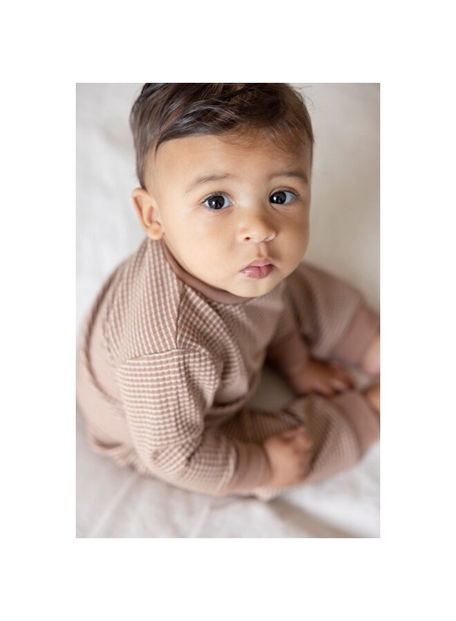 Feetje Pyjama wafel - Bruin