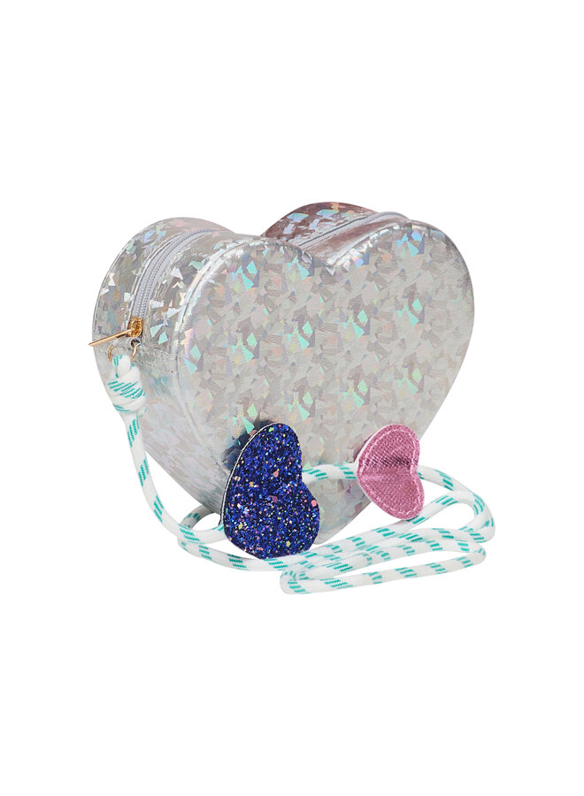 MIMI & LULA - HOLOGRAPHIC HEART BAG
