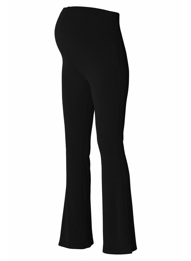 Heja Flared Rib pants OTB - Black