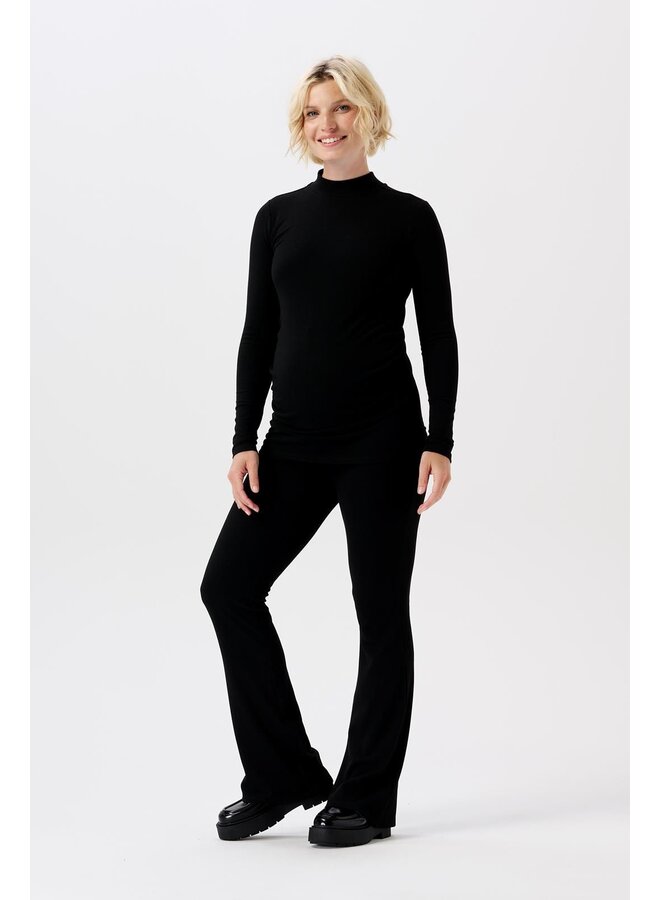 Heja Flared Rib pants OTB - Black