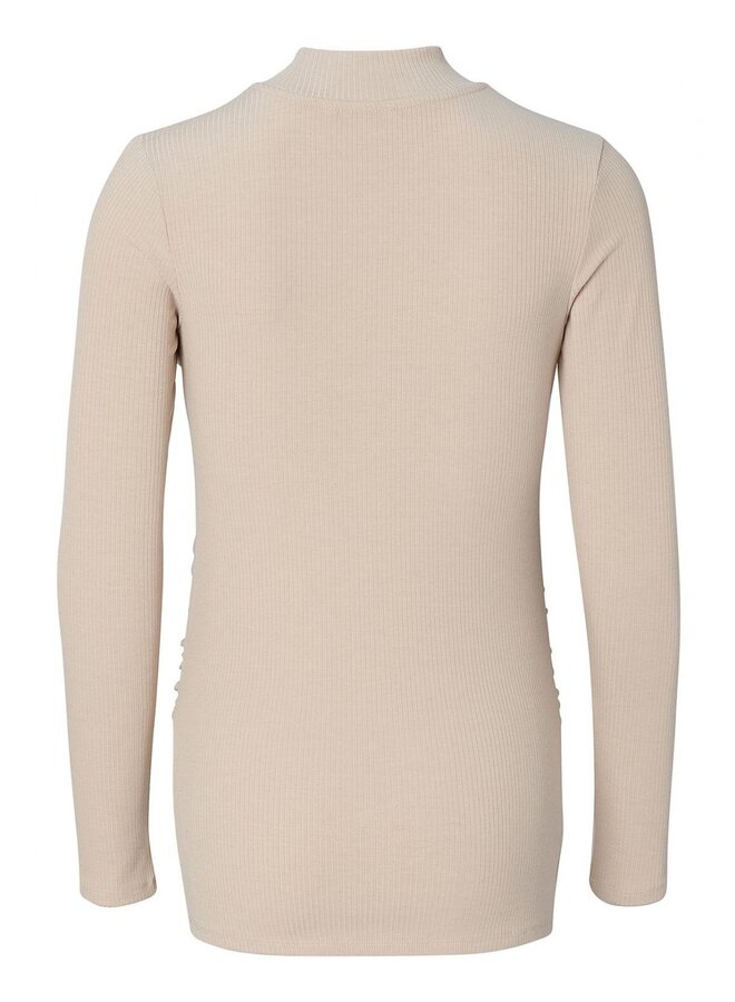 Noppies - Sira rib top LS - Light Sand