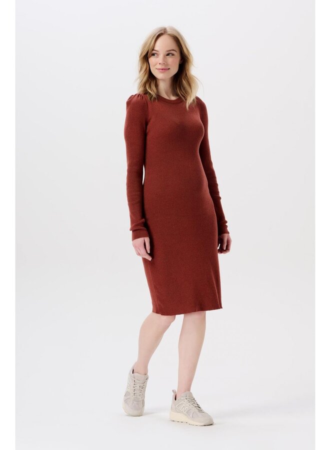 Vena knit dress LS – Sable
