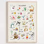 Juulz illustrations poster - Schrijf Alfabet