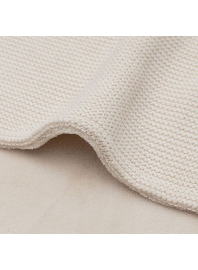 Jollein | Deken Basic Knit - Oatmeal/Velvet