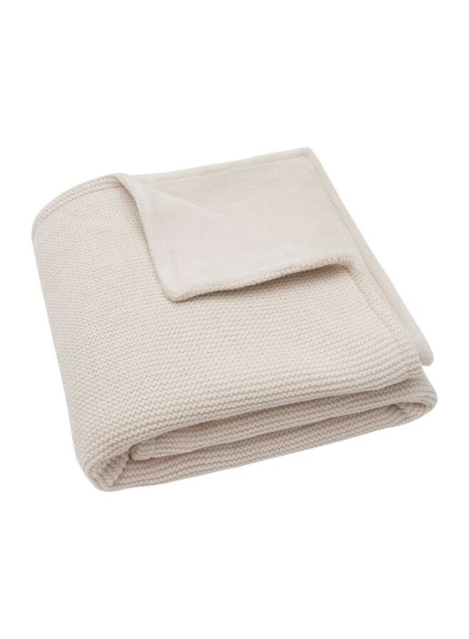 Jollein | Deken Basic Knit - Oatmeal/Velvet