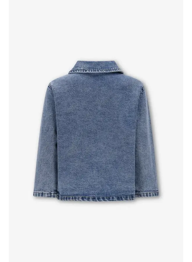 Noï The New Chapter denim jacket pink