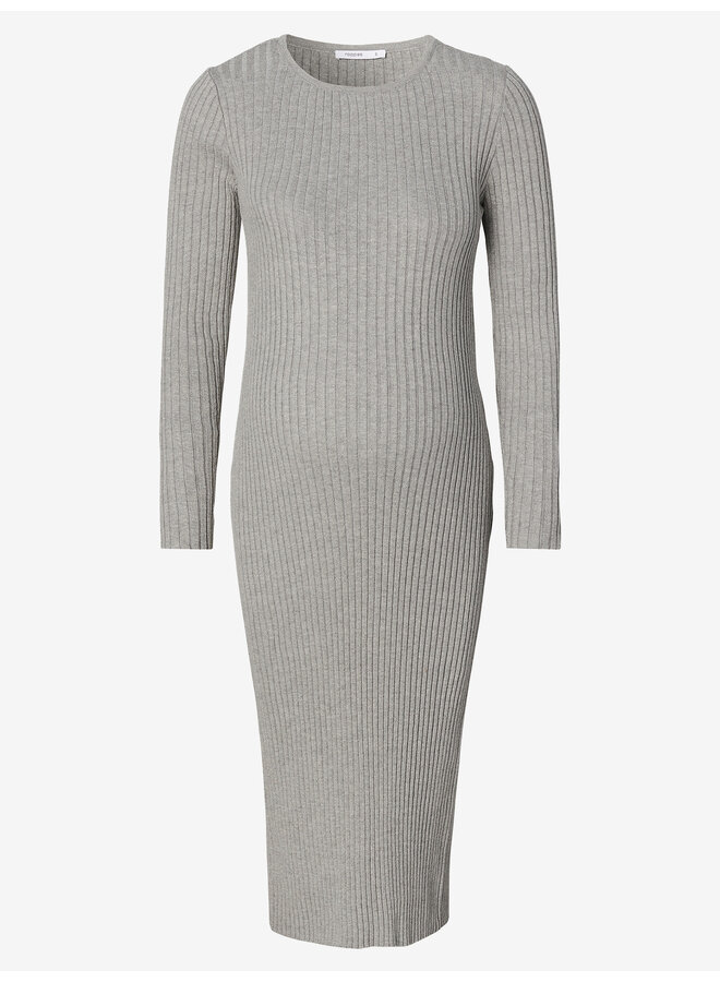 Bryne Dress long sleeve - Grey Melange