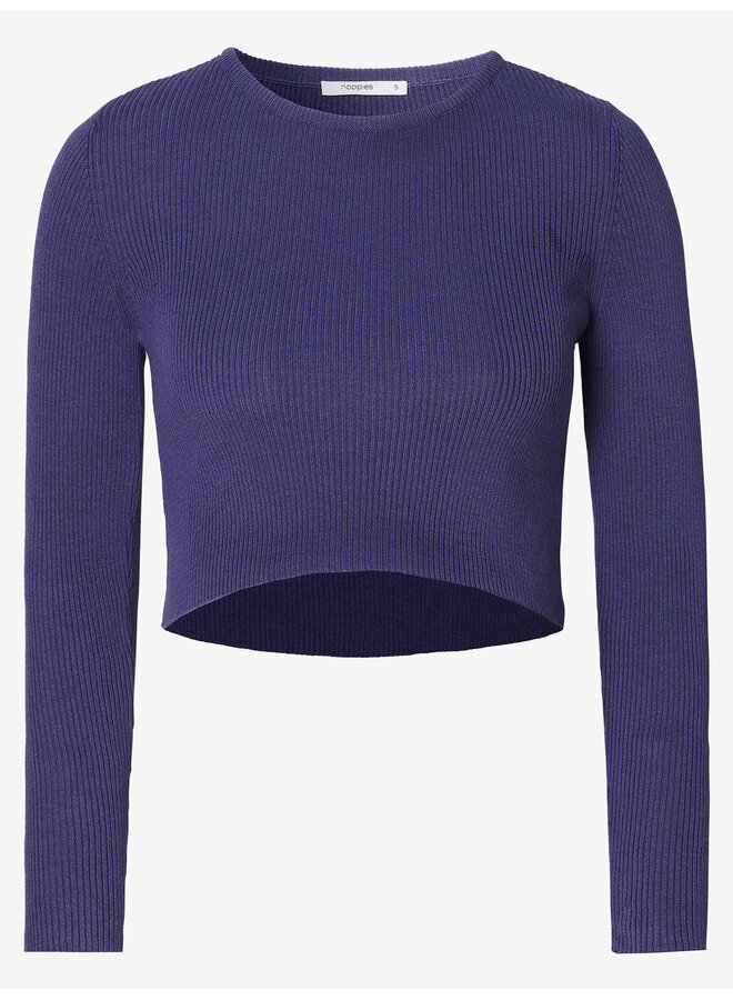 Samso Nursing Top l. sleeve - Skipper Blue