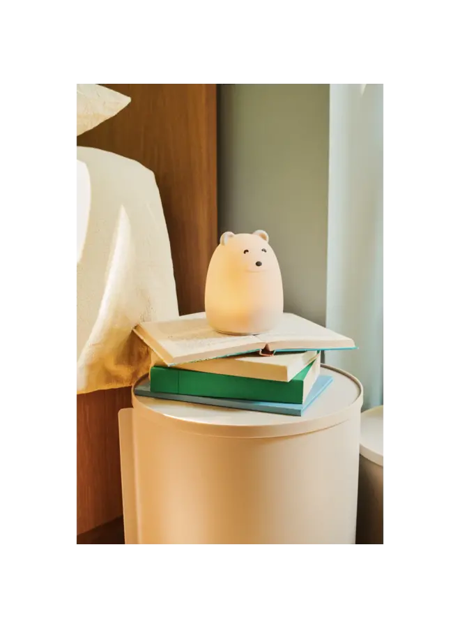 Winston Night Light | Bear - Dove Blue
