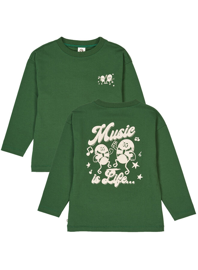 Music l/s T – Green
