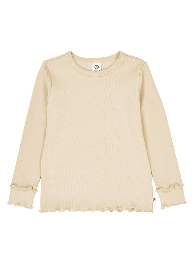 Cozy me rib deco l/s T – Oak
