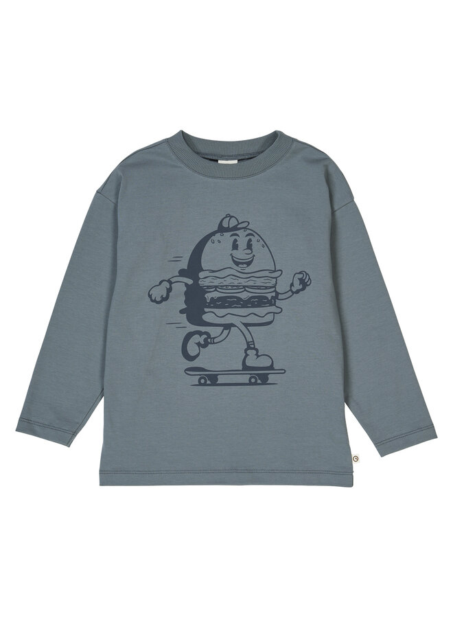 Burger l/s T – Blue