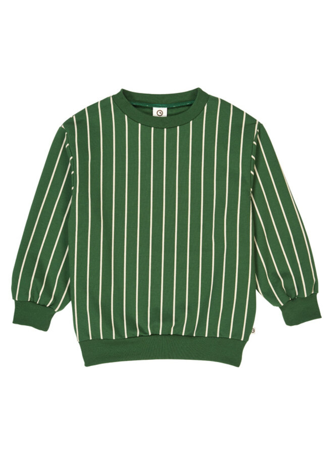 Pinstripe sweatshirt – Green