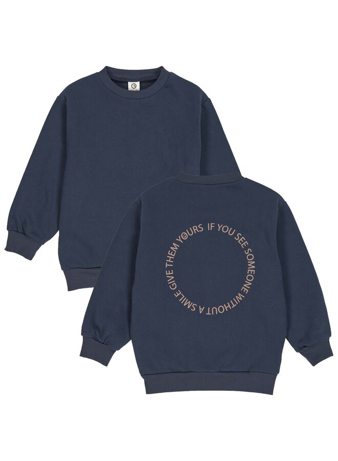 Smile sweatshirt – Blue