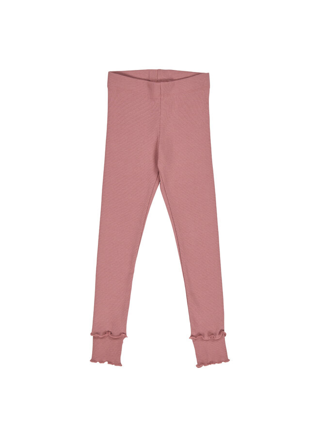 Cozy me rib deco leggings – Rose