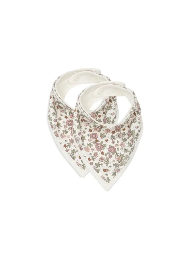 Jollein | Slab Bandana Hydrofiel - Retro Flowers 2 stuks