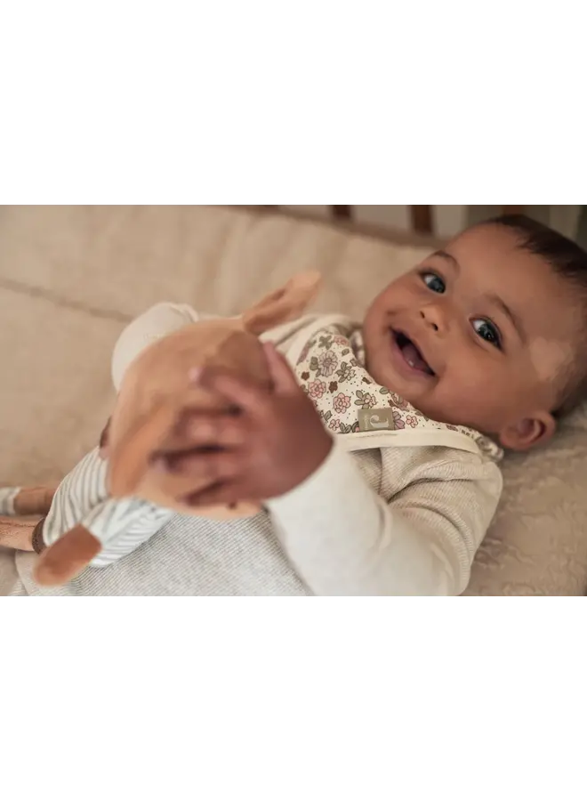 Jollein | Slab Bandana Hydrofiel - Retro Flowers 2 stuks