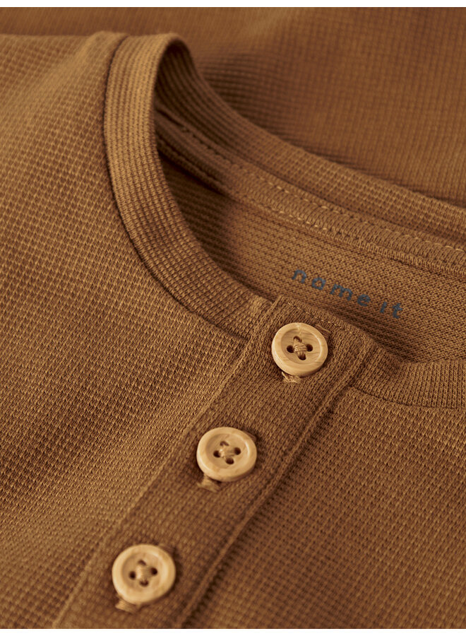 NMMNOTE LS GRANDAD TOP | BROWN