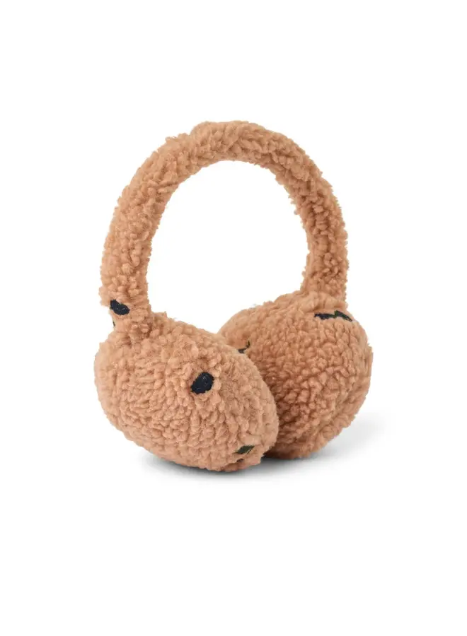 Albero Pile Earwarmers | Berry / Embroidery