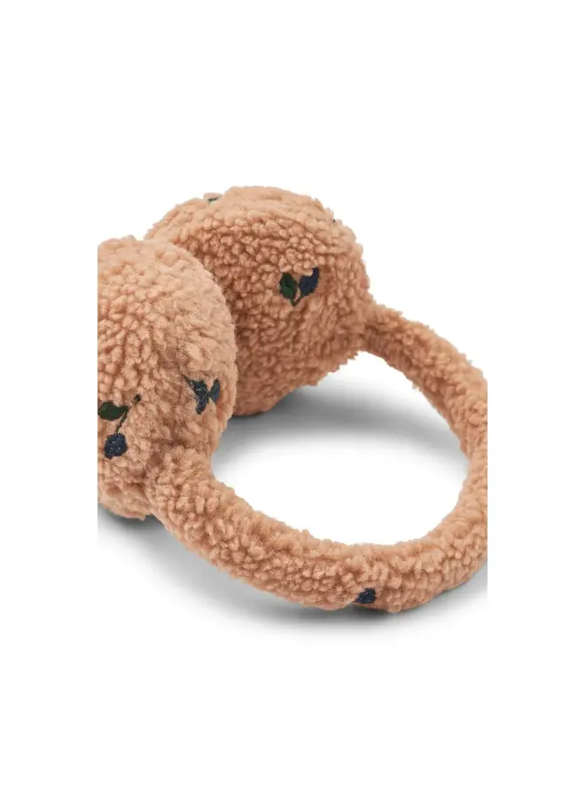 Albero Pile Earwarmers | Berry / Embroidery