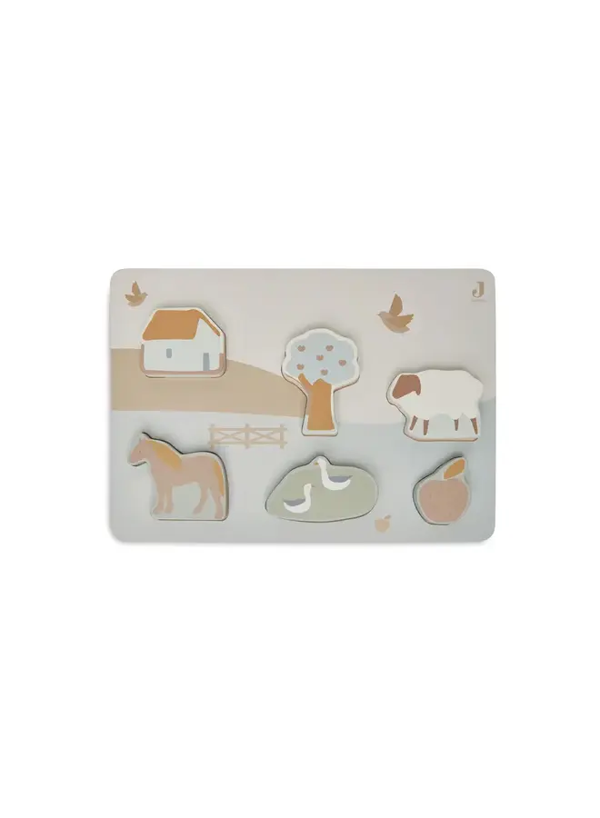 Jollein | Houten Puzzel - Farm