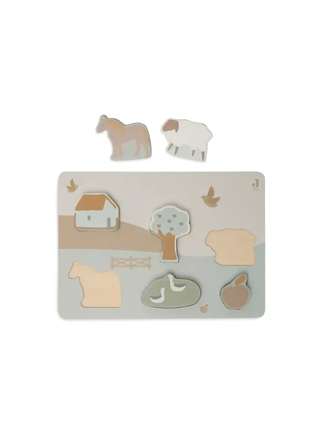 Jollein | Houten Puzzel - Farm