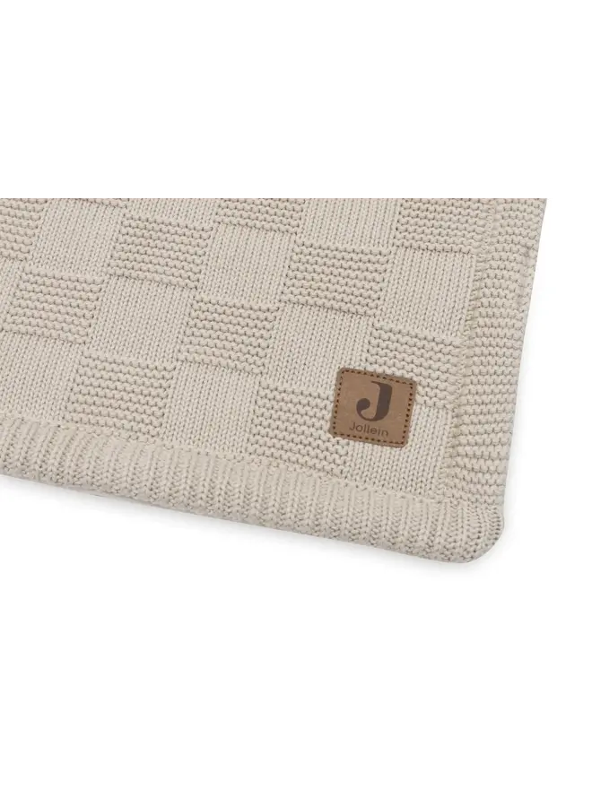 Jollein | Deken Box Knit - Warm Sand/Velvet