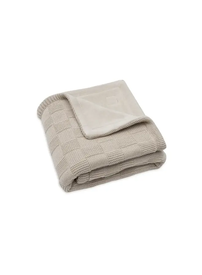 Jollein | Deken Box Knit - Warm Sand/Velvet