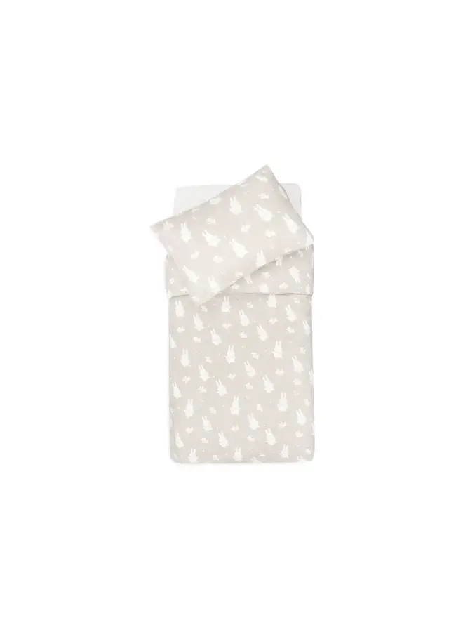 Jollein | Dekbedovertrek met sloop 100x140cm  Miffy and Snuffy - Nougat