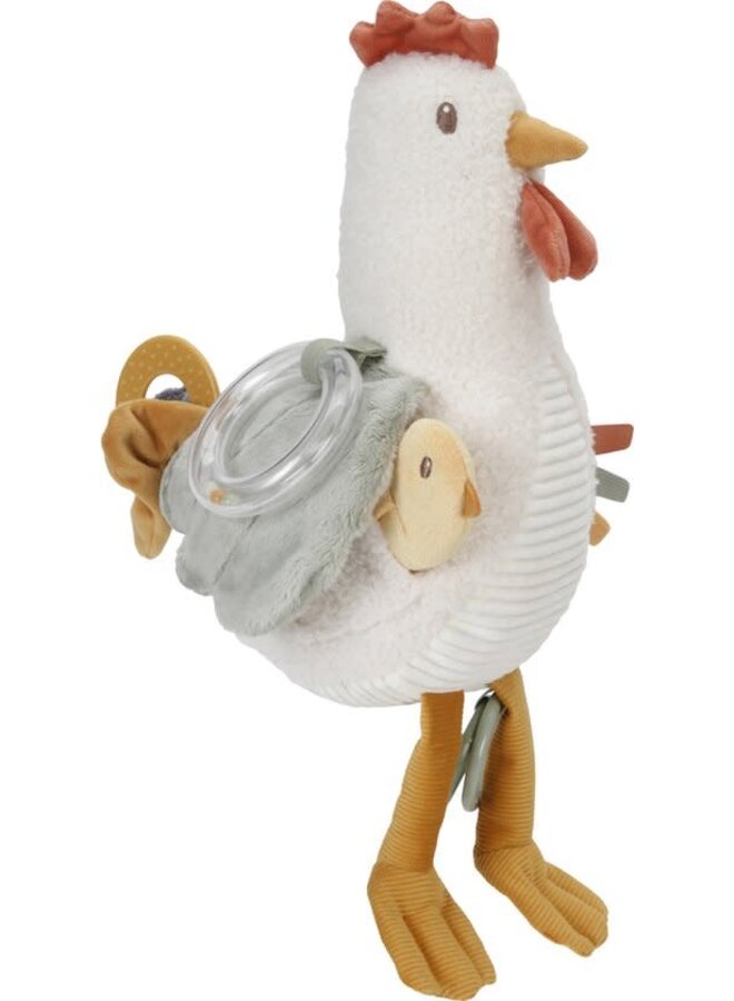 Little Dutch | Activiteitenknuffel - Kip