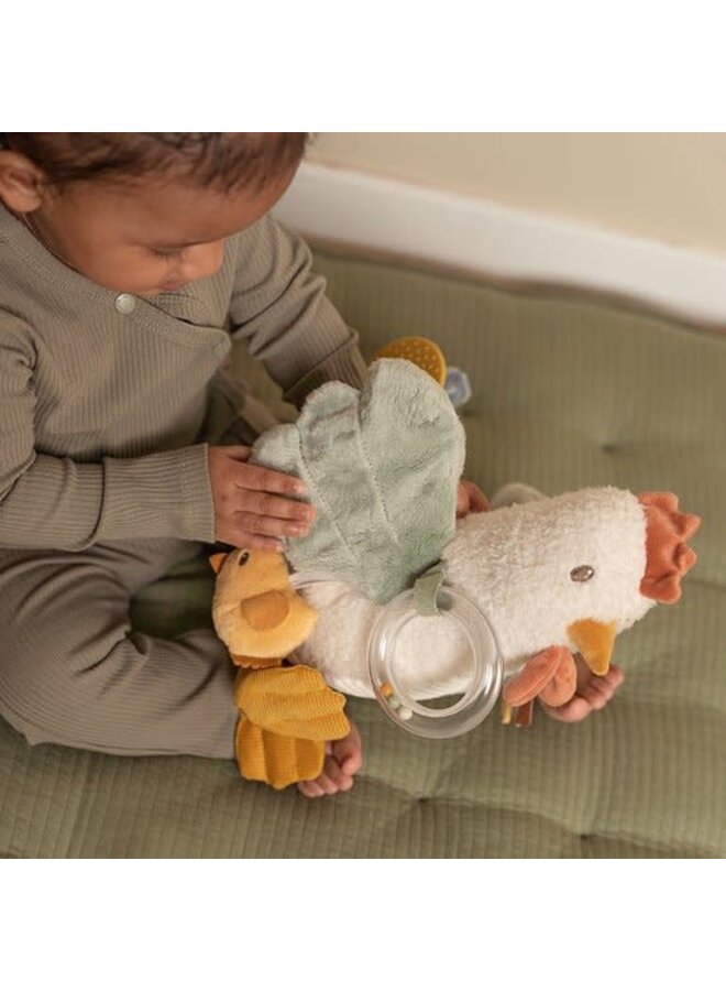 Little Dutch | Activiteitenknuffel - Kip