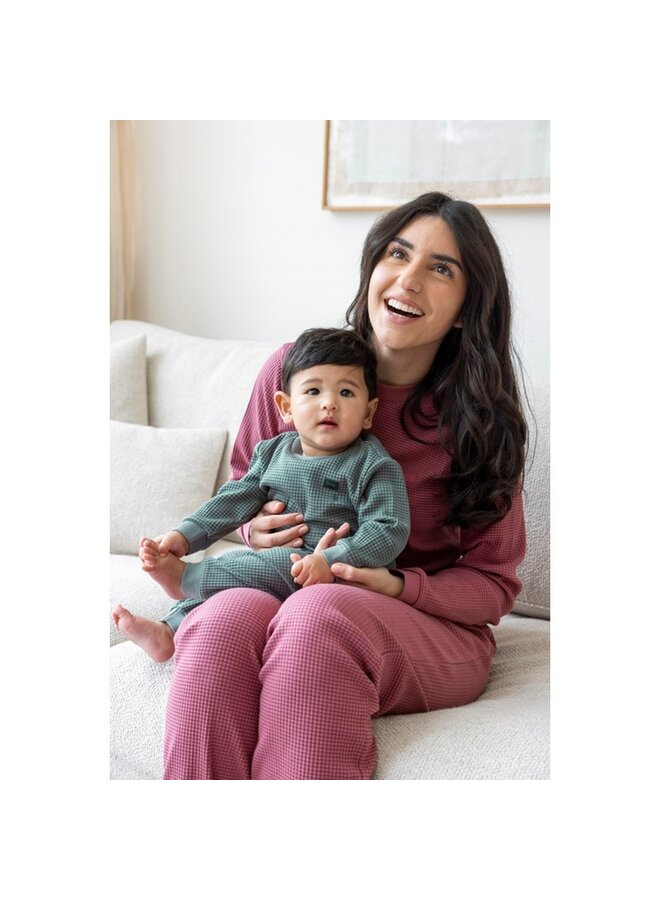 Feetje Pyjama Volwassenen | wafel  Family Edition - Berry