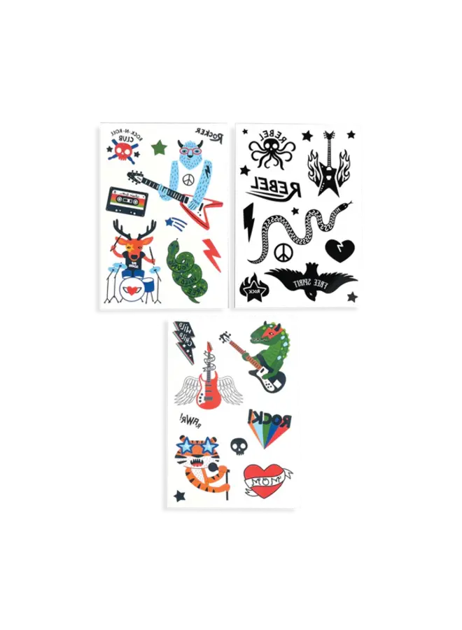 Ooly | Mini Temporary Tattoos - Wanna Rock