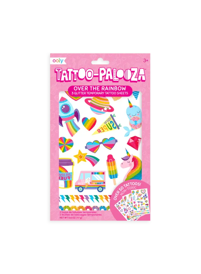 Ooly | Tattoo Palooza Temporary Tattoos - Over The Rainbow