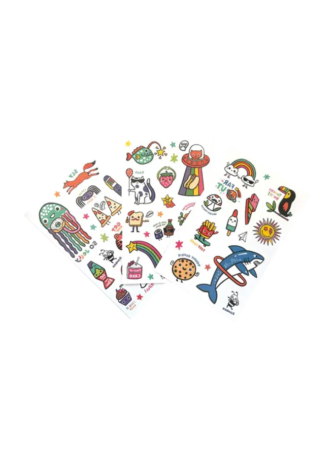 Ooly | Tattoo Palooza Temporary Glow Tattoos - Bright & Funny