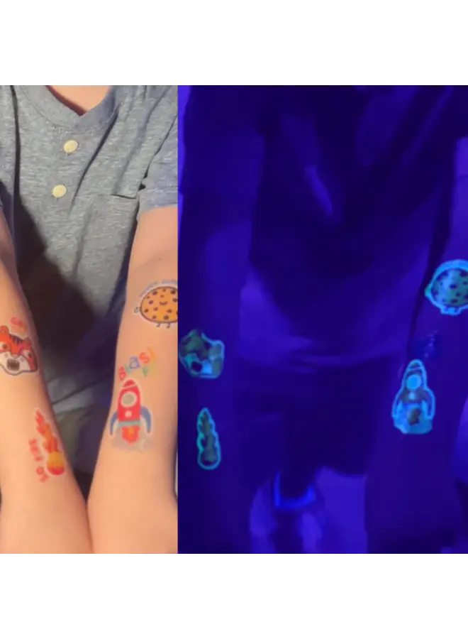Ooly | Tattoo Palooza Temporary Glow Tattoos - Gravity Dinos