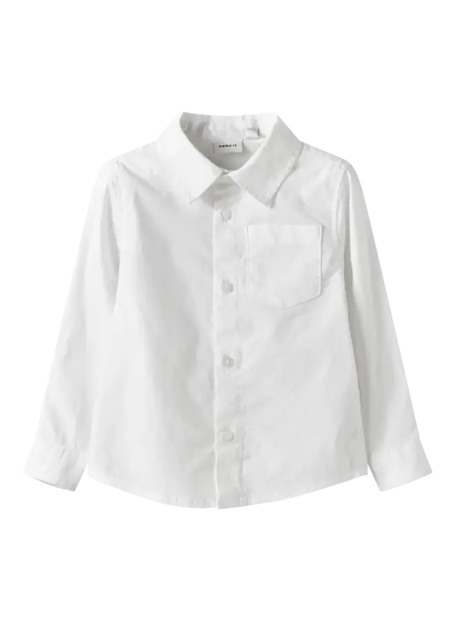 NMMREFRED LS SHIRT - Bright White