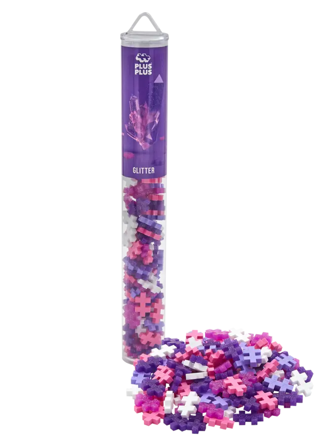 Plus-Plus | Glitter Tube - 100 stuks