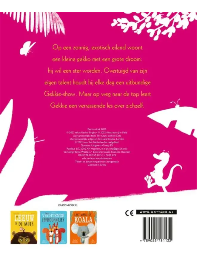 Gekkie de Gekko - Kartonboekje
