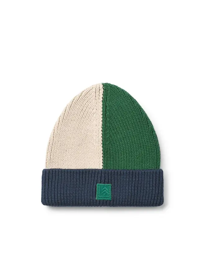 Ezra Beanie Hat | Classic Navy Multi Mix