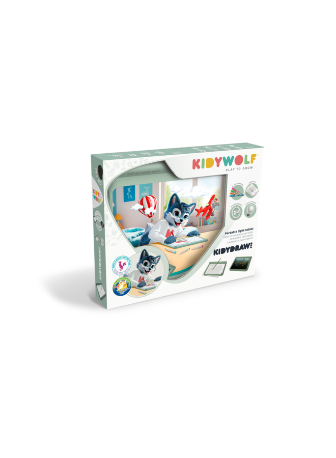 Kidywolf - Kidydraw Pro lichtgevende tablet groen