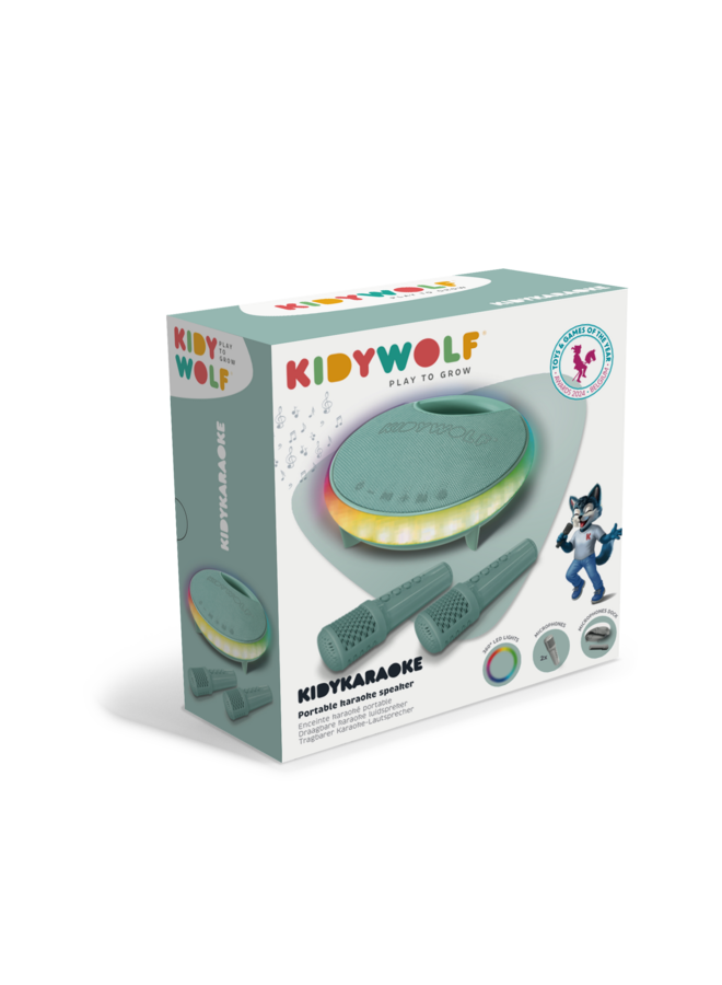 Kidywolf - Kidykaraoke luidspreker met 2 microfoons