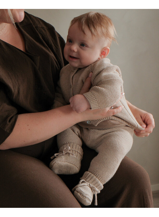 Topper Knit Merino | Beige