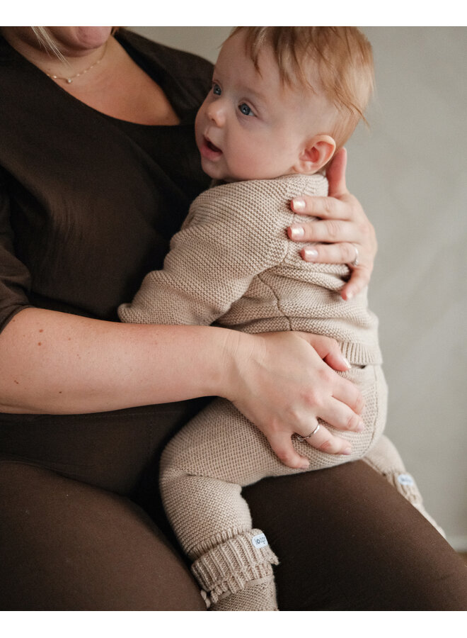 Jogger Knit Merino | Beige